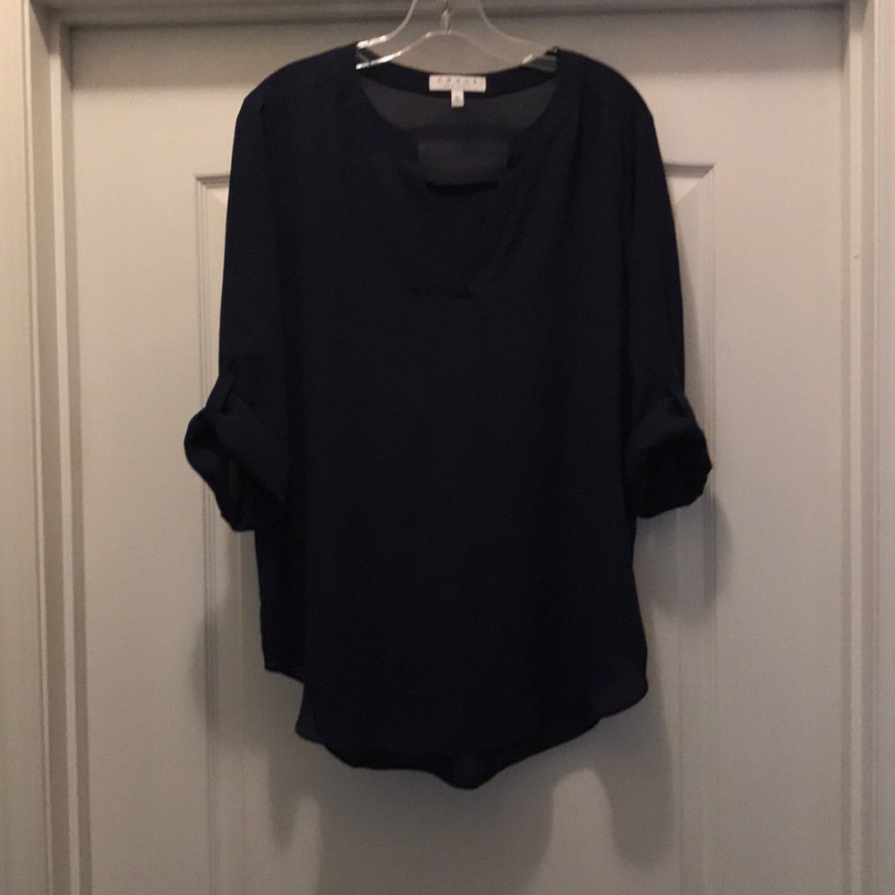 Navy blouse
